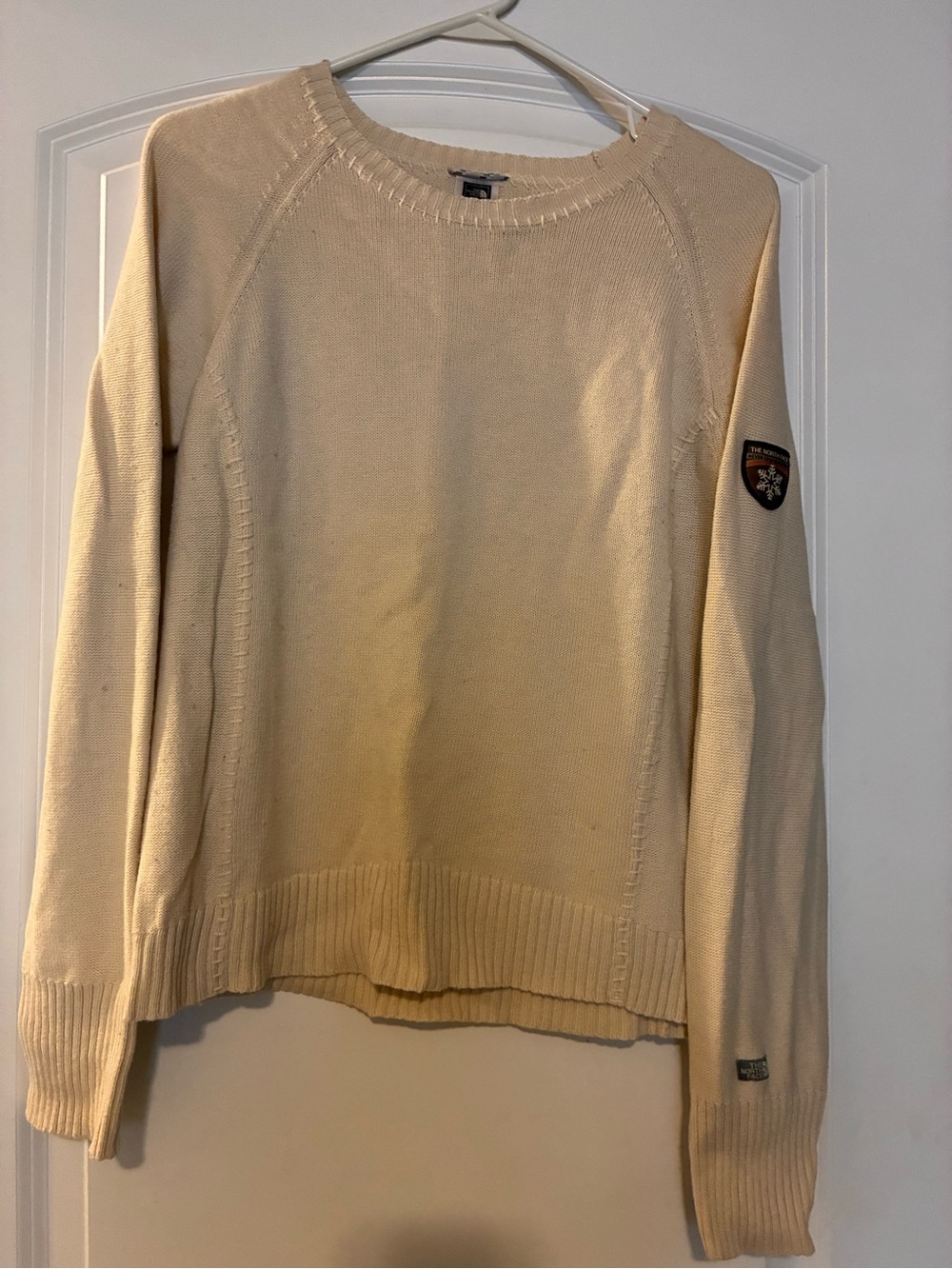 North Face Cream Crewneck Sweater